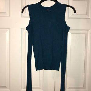 Forever 21 cut off shoulder sweater